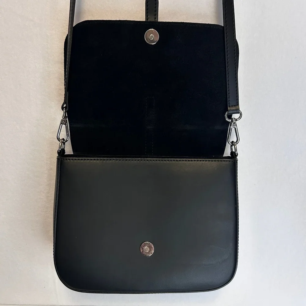 Valentina Fiore Genuine Leather Snake Embossed Crossbody Bag‎ Made in Italy